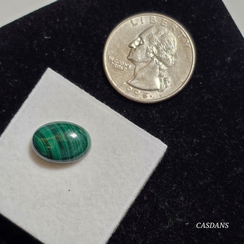 Malachite 10x14mm Oval Cabochon