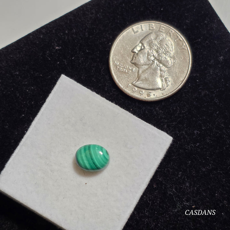 Malachite 8x10mm Oval Cabochon