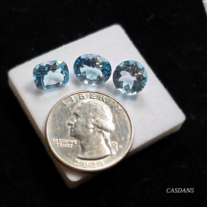 Sky Blue Topaz Facet - Calibrated
