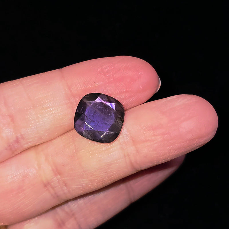 Labradorite 12mm Cushion Facet - Calibrated