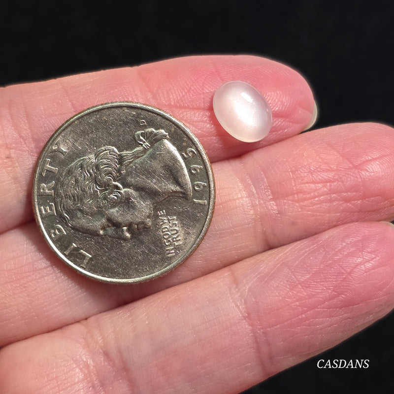 White Moonstone 7x9mm Oval Cabochon