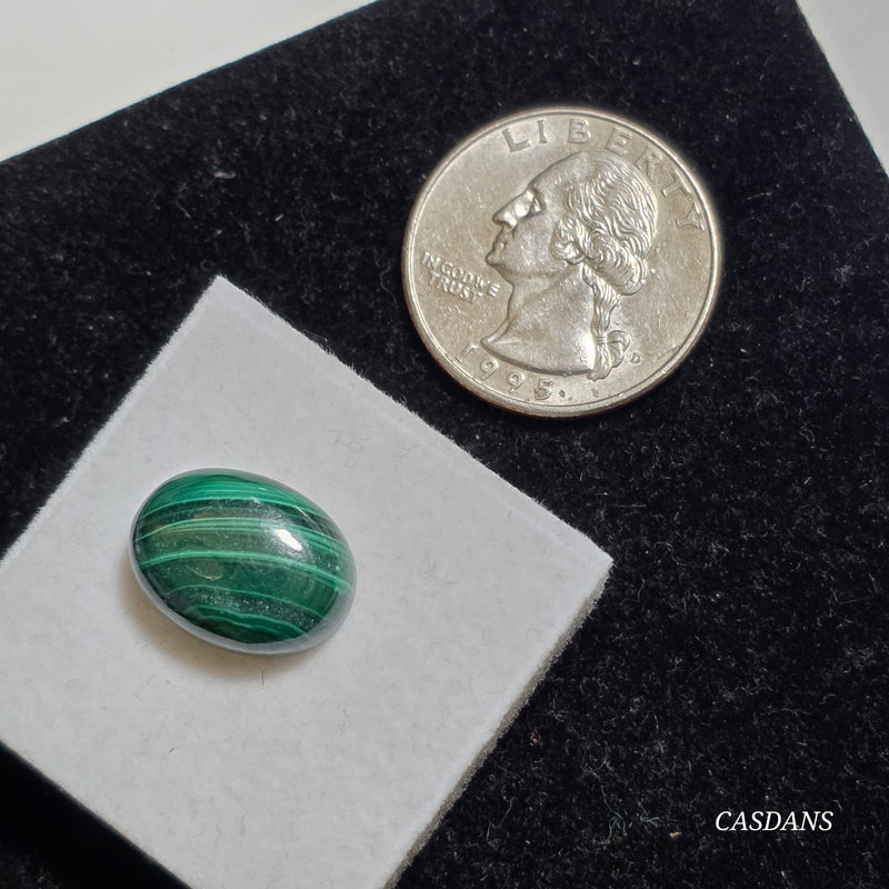 Malachite 12x16mm Oval Cabochon