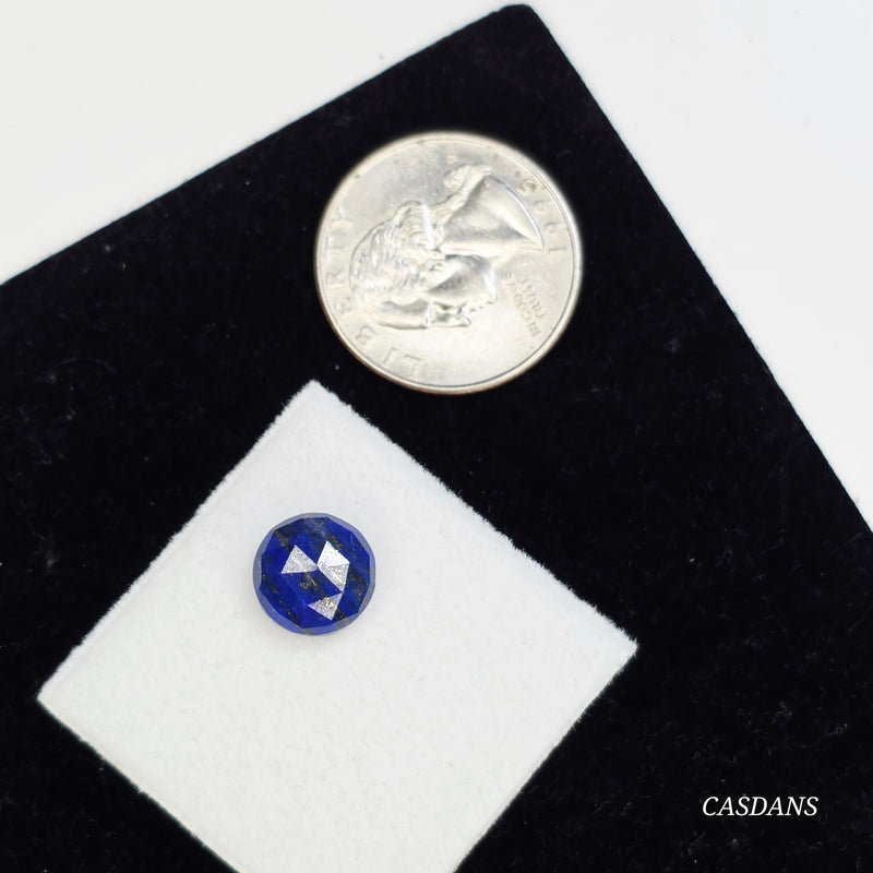 Lapis Lazuli 10mm Round Rosecut Cabochon