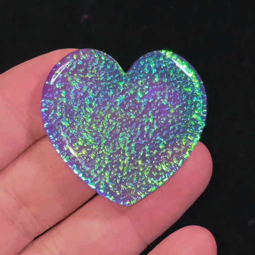Dreamscape Glass Doublet Heart