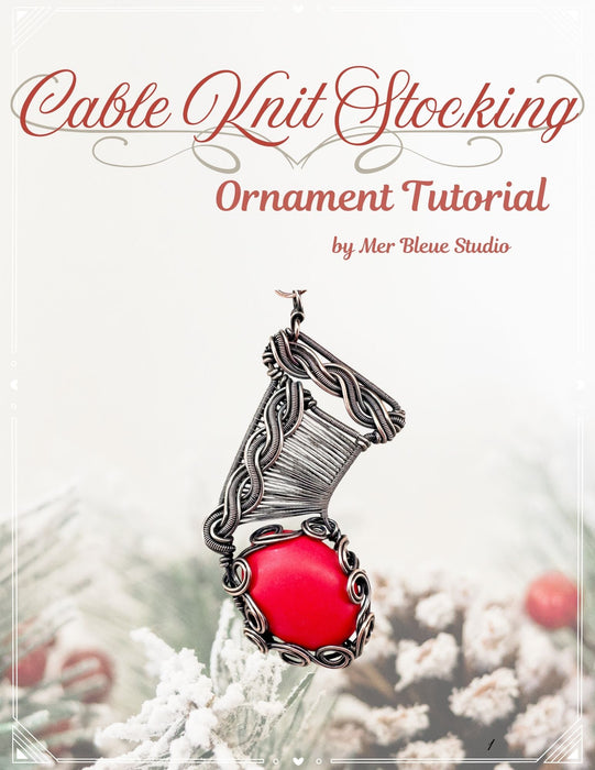 Cable Knit Stocking Ornament Tutorial (online)